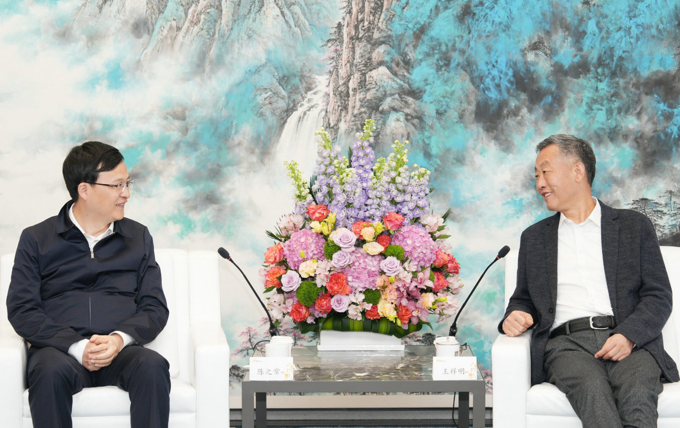 新盛娱乐公司董事长会见南京市长陈之常